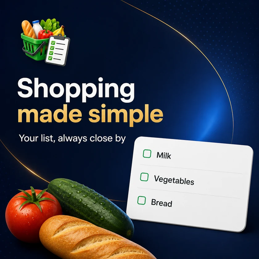 Preview of the Shopping app interface